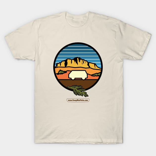 Camper Van Desert Bluff, light T-Shirt by CampWestfalia